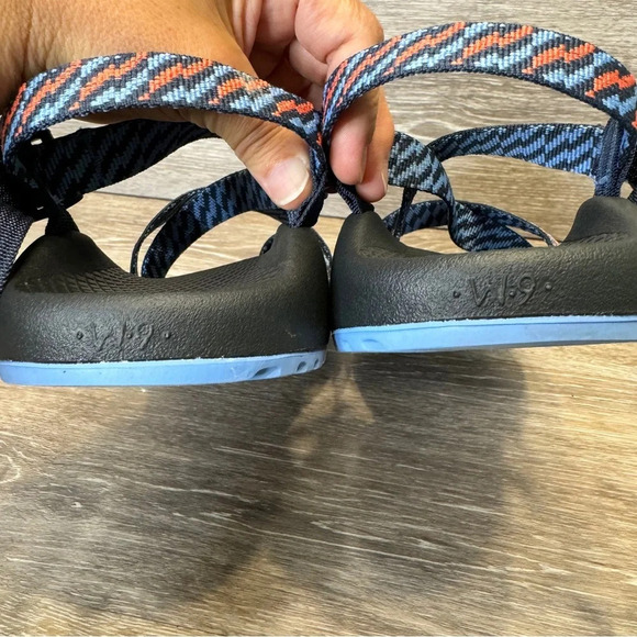 Chaco Z2 classics static eclipse Blue‎ Coral Hiking Sandal Size 9 - Picture 4 of 11